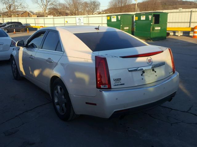 1G6DV57V080156054 - 2008 CADILLAC CTS HI FEA WHITE photo 3