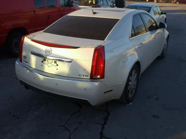 1G6DV57V080156054 - 2008 CADILLAC CTS HI FEA WHITE photo 4