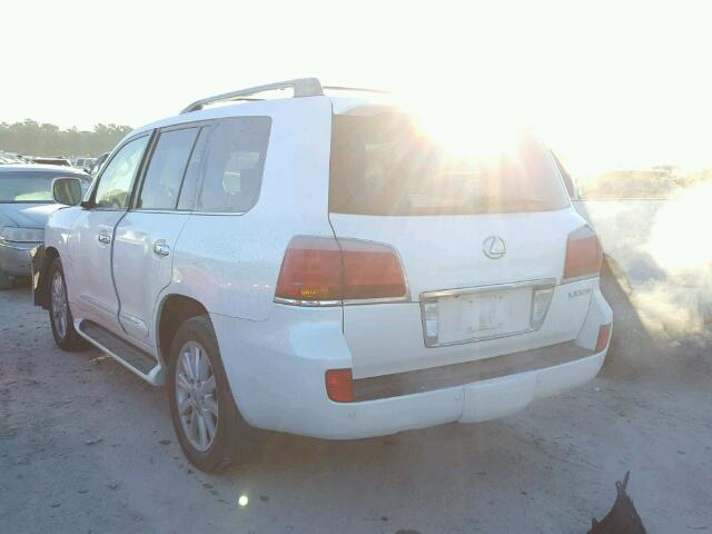 JTJHY7AX2B4078465 - 2011 LEXUS LX 570 WHITE photo 3