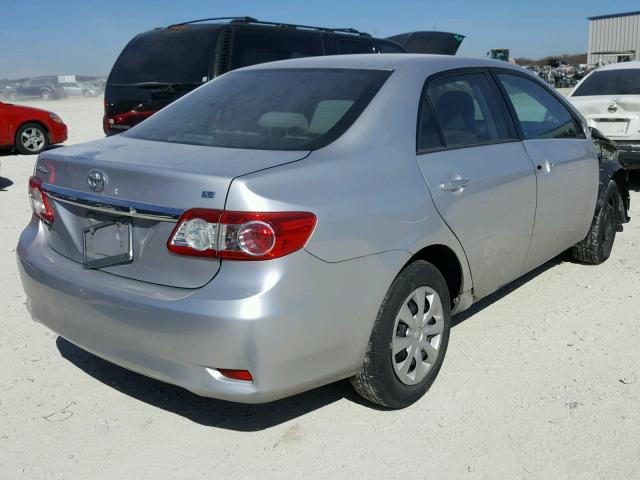 2T1BU4EE6BC556122 - 2011 TOYOTA COROLLA BA SILVER photo 4