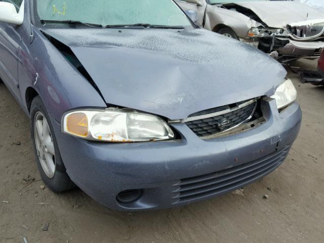 3N1CB51D7YL325574 - 2000 NISSAN SENTRA BAS BLUE photo 9