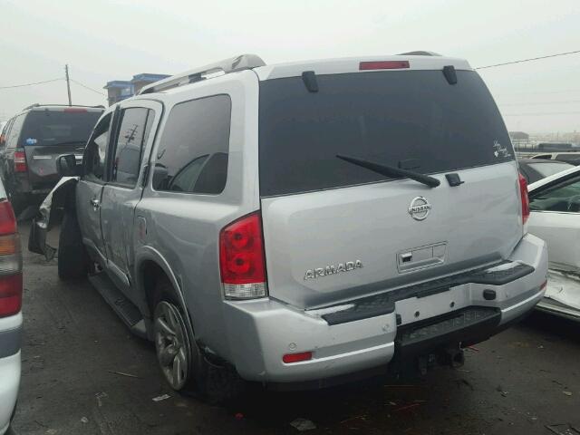 5N1AA0NC9CN609143 - 2012 NISSAN ARMADA SV SILVER photo 3