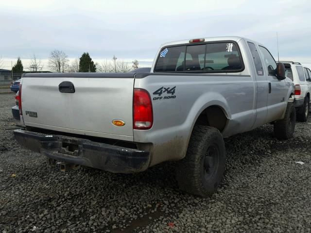 1FTNX21F41ED89603 - 2001 FORD F250 SUPER SILVER photo 4