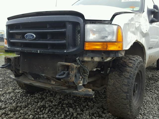 1FTNX21F41ED89603 - 2001 FORD F250 SUPER SILVER photo 9