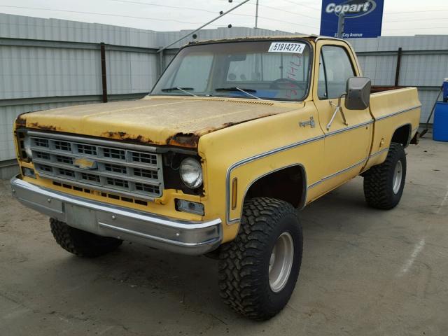 CKL148Z211174 - 1978 CHEVROLET CHEYENNE YELLOW photo 2