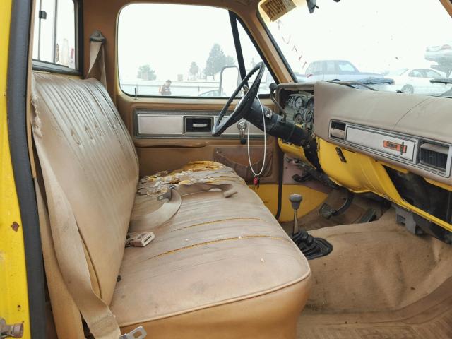 CKL148Z211174 - 1978 CHEVROLET CHEYENNE YELLOW photo 5