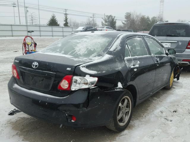 JTDBL40E099032488 - 2009 TOYOTA COROLLA BA BLACK photo 4