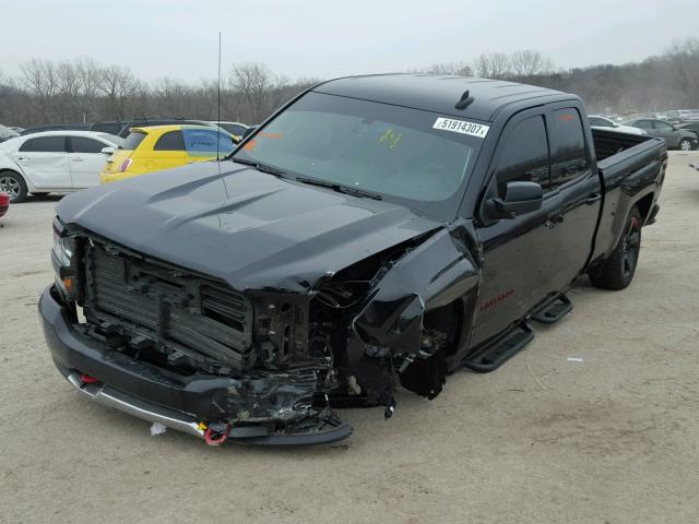 1GCVKREC5HZ355213 - 2017 CHEVROLET SILVERADO BLACK photo 2