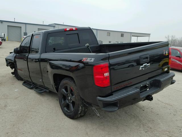 1GCVKREC5HZ355213 - 2017 CHEVROLET SILVERADO BLACK photo 3