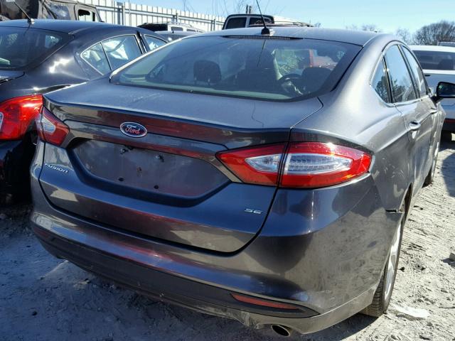 3FA6P0H70GR358321 - 2016 FORD FUSION SE GRAY photo 4