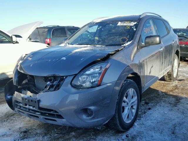 JN8AS5MV0FW262645 - 2015 NISSAN ROGUE SELE GRAY photo 2