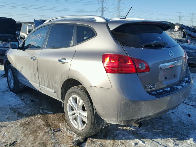 JN8AS5MV0FW262645 - 2015 NISSAN ROGUE SELE GRAY photo 3