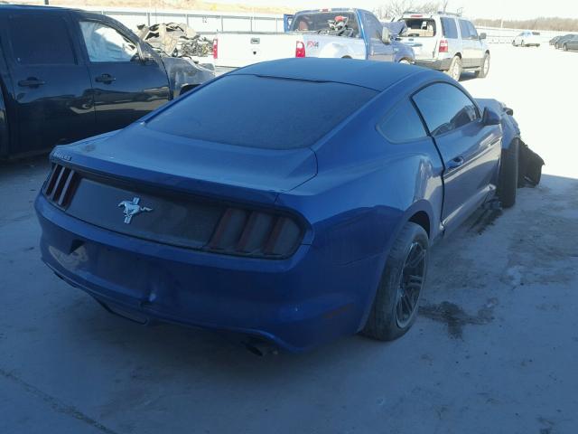 1FA6P8AM4H5250156 - 2017 FORD MUSTANG BLUE photo 4