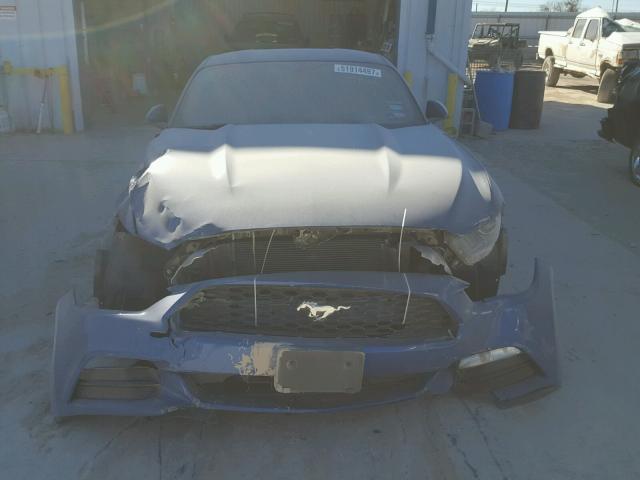 1FA6P8AM4H5250156 - 2017 FORD MUSTANG BLUE photo 9