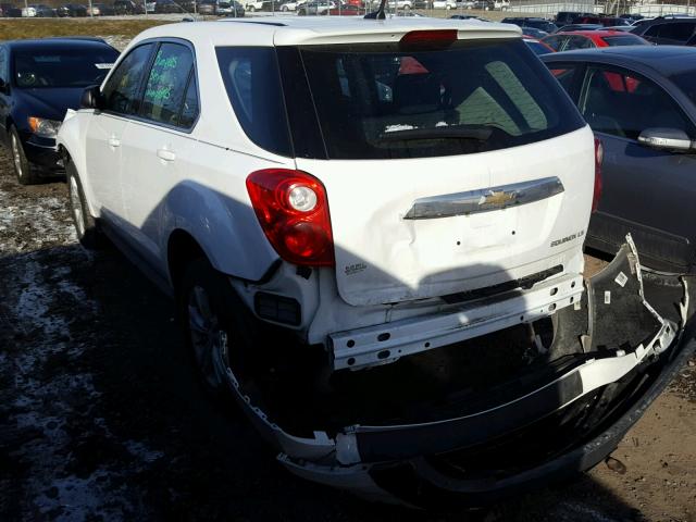 2CNALBEW9A6298136 - 2010 CHEVROLET EQUINOX LS WHITE photo 3