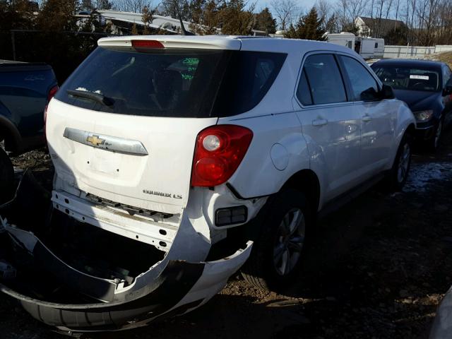 2CNALBEW9A6298136 - 2010 CHEVROLET EQUINOX LS WHITE photo 4