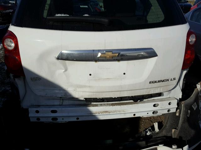 2CNALBEW9A6298136 - 2010 CHEVROLET EQUINOX LS WHITE photo 9