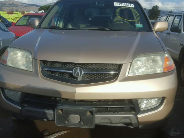 2HNYD18451H543677 - 2001 ACURA MDX BEIGE photo 9