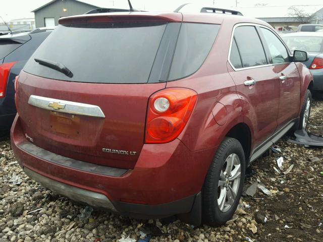 2CNALPEW3A6347277 - 2010 CHEVROLET EQUINOX LT RED photo 4