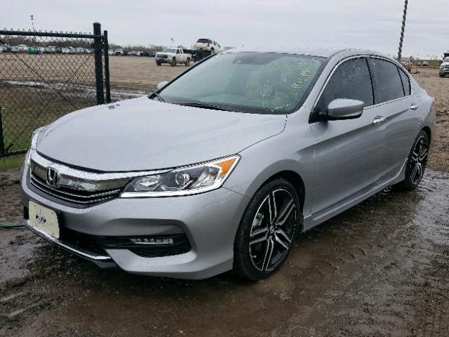 1HGCR2F64HA204012 - 2017 HONDA ACCORD SPO SILVER photo 2