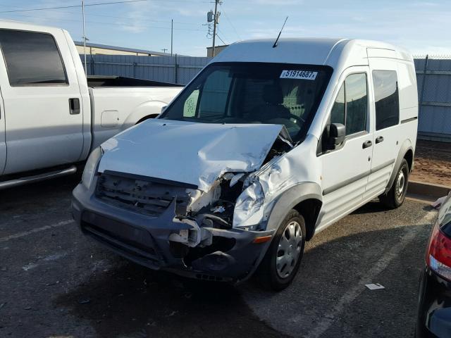 NM0LS6AN6DT130385 - 2013 FORD TRANSIT CO WHITE photo 2