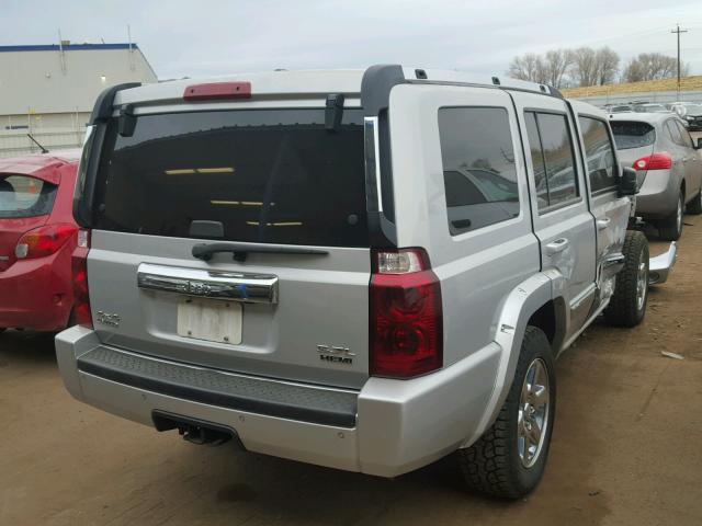 1J8HG58206C288734 - 2006 JEEP COMMANDER SILVER photo 4