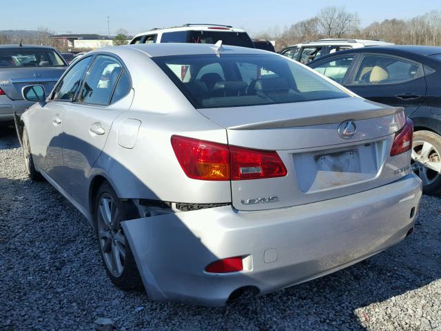 JTHBE262585019929 - 2008 LEXUS IS 350 SILVER photo 3