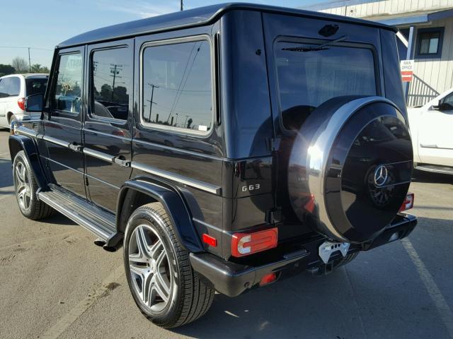 WDCYC7DF4FX229227 - 2015 MERCEDES-BENZ G 63 AMG BLACK photo 3