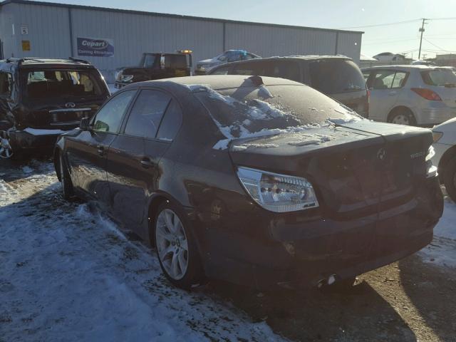 WBANB53586CP01362 - 2006 BMW 550 I BLACK photo 3