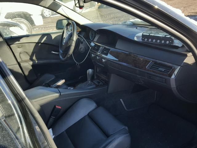 WBANB53586CP01362 - 2006 BMW 550 I BLACK photo 5