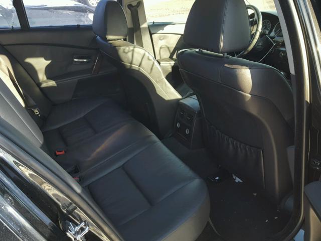 WBANB53586CP01362 - 2006 BMW 550 I BLACK photo 6