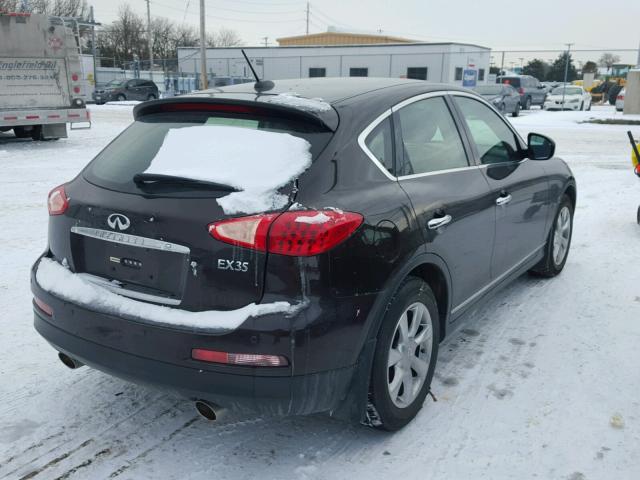 JNKAJ09F38M354705 - 2008 INFINITI EX35 BASE BURGUNDY photo 4