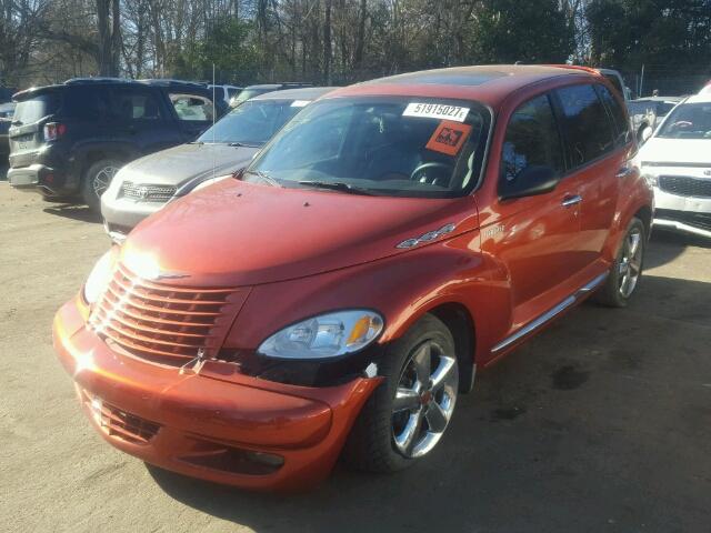 3C8FY78G43T618280 - 2003 CHRYSLER PT CRUISER ORANGE photo 2