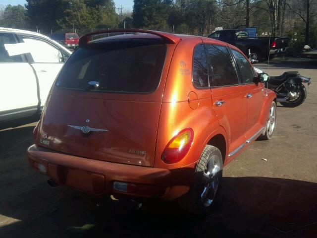 3C8FY78G43T618280 - 2003 CHRYSLER PT CRUISER ORANGE photo 4