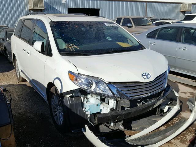 5TDYZ3DC5HS841447 - 2017 TOYOTA SIENNA XLE WHITE photo 1