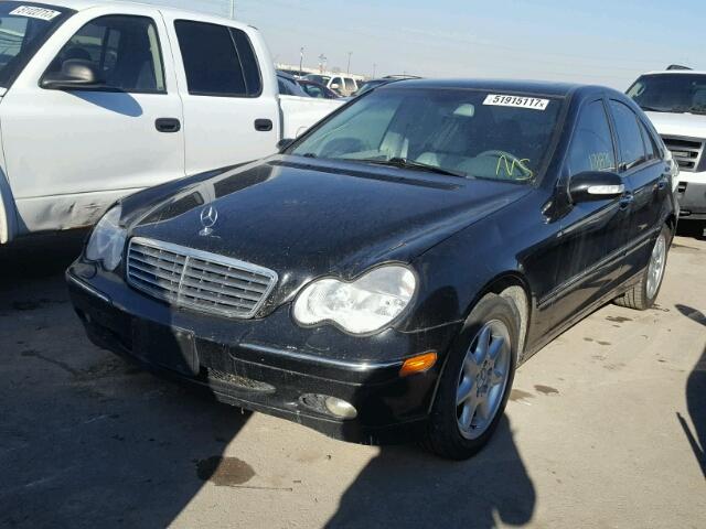 WDBRF81J73F341567 - 2003 MERCEDES-BENZ C 240 4MAT BLACK photo 2