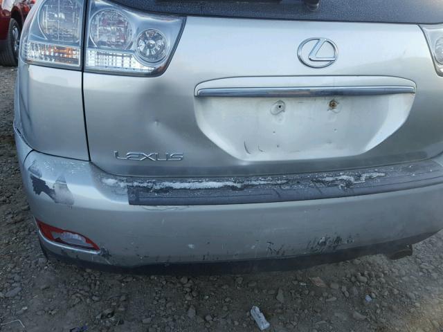 2T2HA31U94C011086 - 2004 LEXUS RX 330 SILVER photo 9