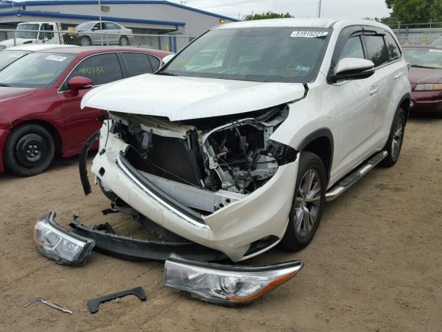 5TDZKRFH3FS047547 - 2015 TOYOTA HIGHLANDER WHITE photo 2