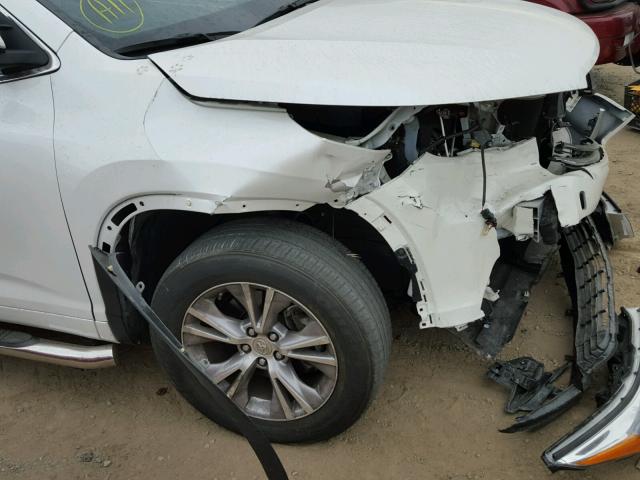 5TDZKRFH3FS047547 - 2015 TOYOTA HIGHLANDER WHITE photo 9