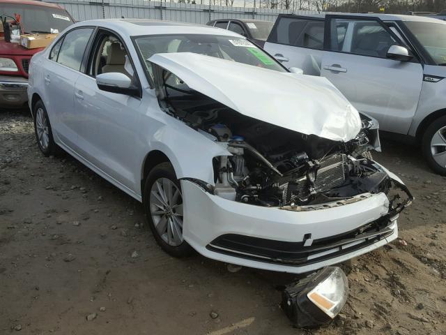 3VWD07AJ7FM314460 - 2015 VOLKSWAGEN JETTA SE WHITE photo 1