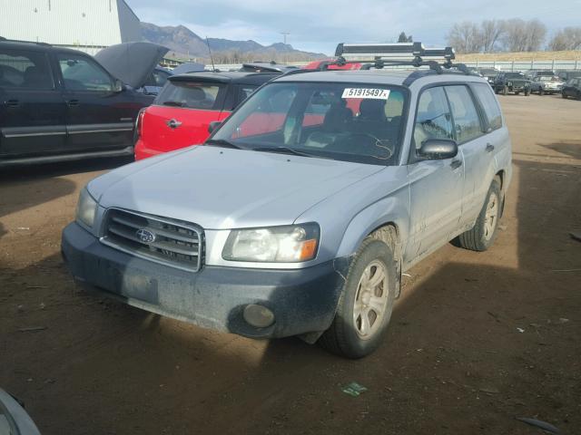 JF1SG63623H745884 - 2003 SUBARU FORESTER 2 SILVER photo 2