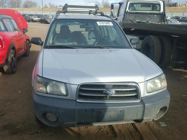 JF1SG63623H745884 - 2003 SUBARU FORESTER 2 SILVER photo 9
