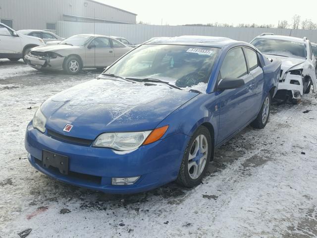 1G8AW12F53Z177082 - 2003 SATURN ION LEVEL BLUE photo 2