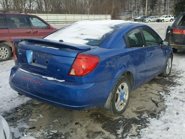 1G8AW12F53Z177082 - 2003 SATURN ION LEVEL BLUE photo 4