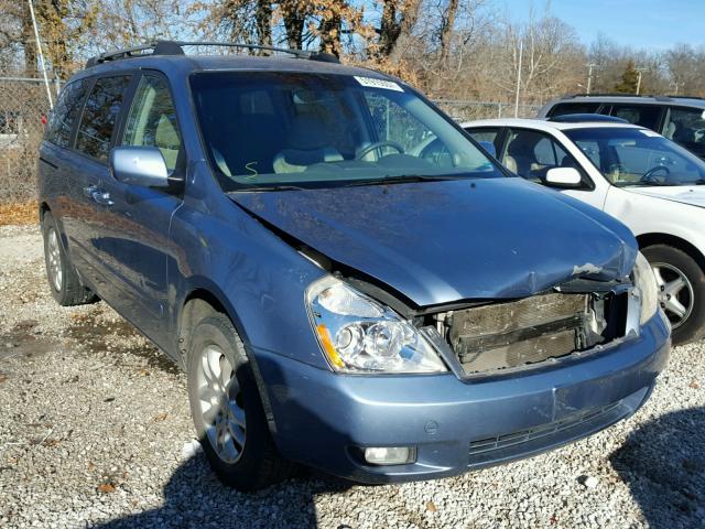 KNDMB233966081809 - 2006 KIA SEDONA EX BLUE photo 1