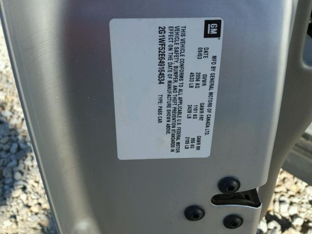 2G1WF52E649164534 - 2004 CHEVROLET IMPALA 银色 照片 10