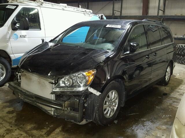 5FNRL3H68AB083432 - 2010 HONDA ODYSSEY EX BLACK photo 2