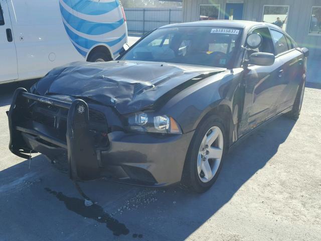 2C3CDXAG1EH172454 - 2014 DODGE CHARGER PO BLACK photo 2