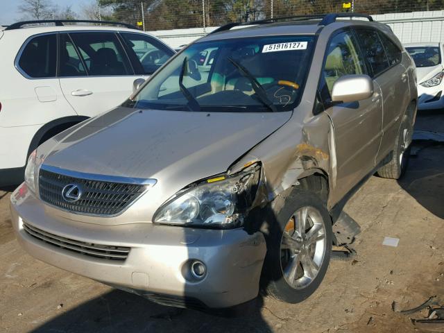 JTJHW31U272017754 - 2007 LEXUS RX 400H GOLD photo 2