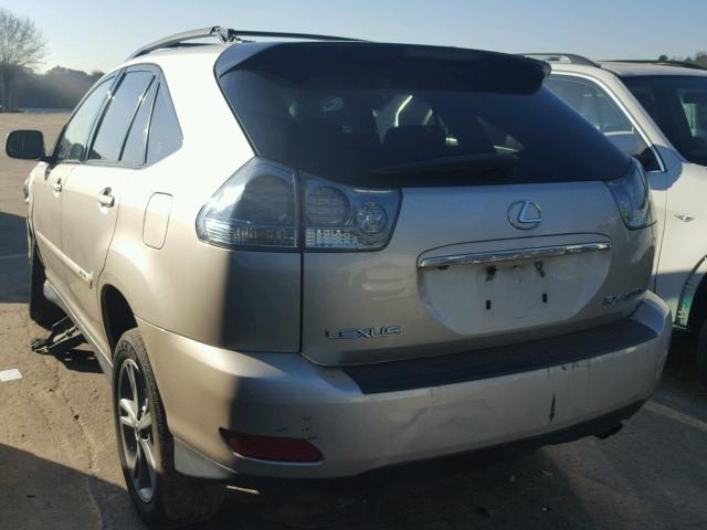 JTJHW31U272017754 - 2007 LEXUS RX 400H GOLD photo 3